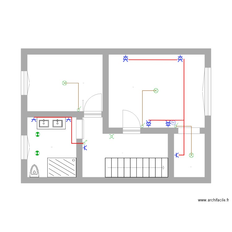 Seba adesione etage. Plan de 0 pièce et 0 m2