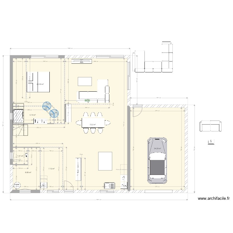 plan v2. Plan de 0 pièce et 0 m2