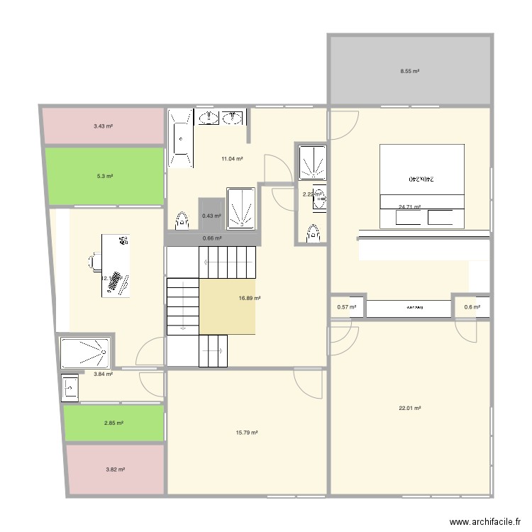 Raquette 1er V13. Plan de 0 pièce et 0 m2