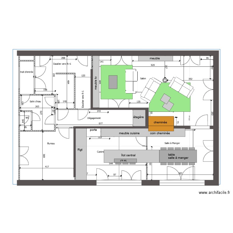 Bassu rdc v2. Plan de 0 pièce et 0 m2