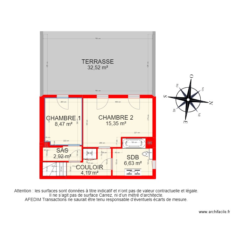 BI13443 -. Plan de 19 pièces et 163 m2