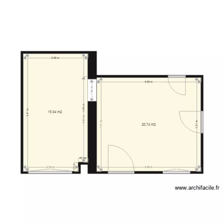 Rez de Chaussée 2. Plan de Rez de Chaussée 2. Plan de