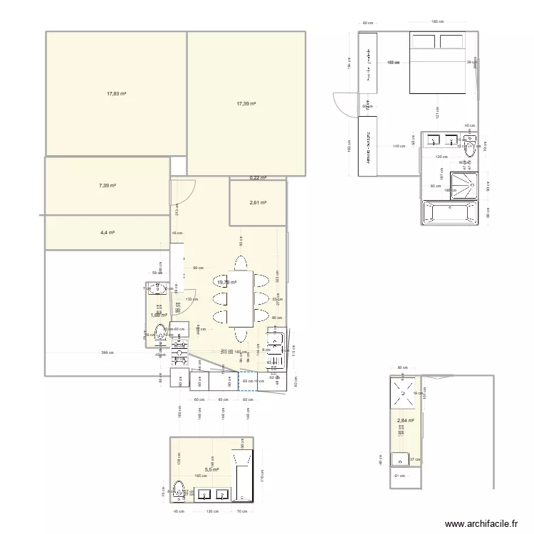 maison combs la ville. Plan de 