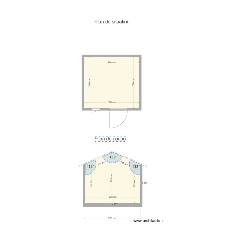 Abris de jardin. Plan de 0 pièce et 0 m2