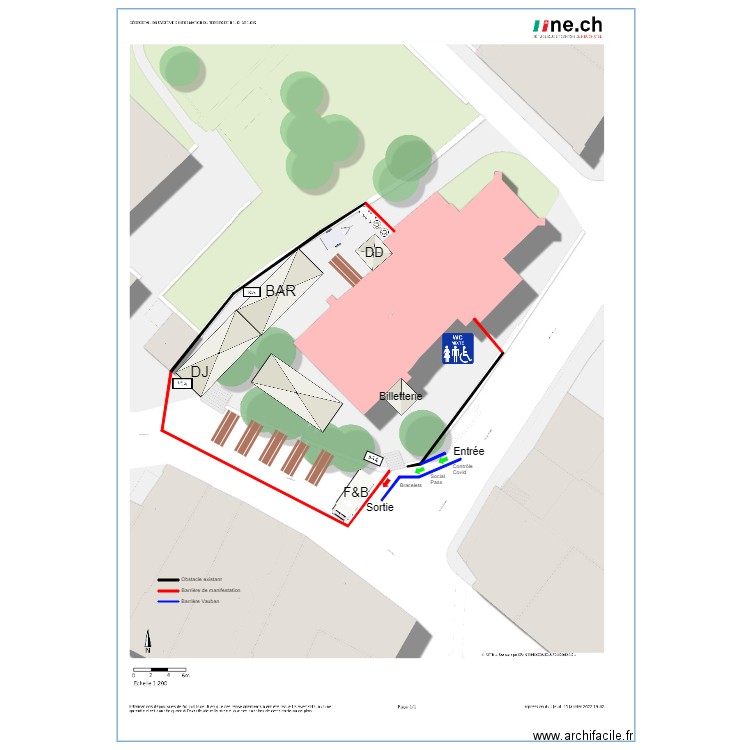 Silent Parvis du Temple. Plan de 0 pièce et 0 m2