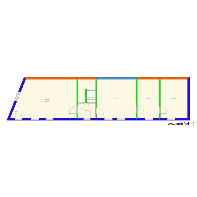 bienvillers au bois etat futur comble. Plan de 0 pièce et 0 m2