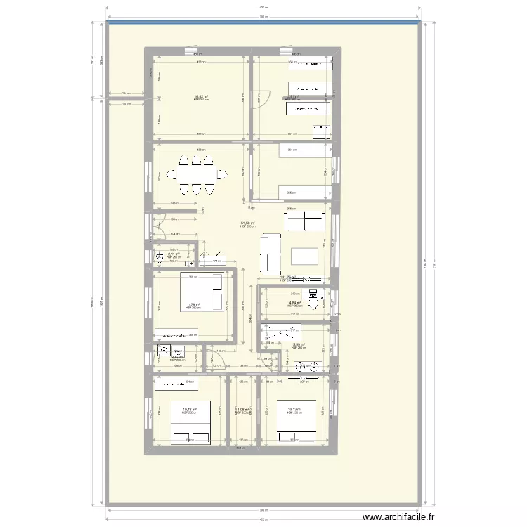 MAISON 3CH. Plan de 