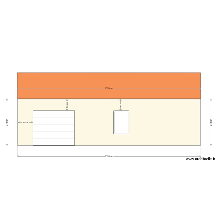 façade Nord projet Saint Laurent. Plan de 0 pièce et 0 m2