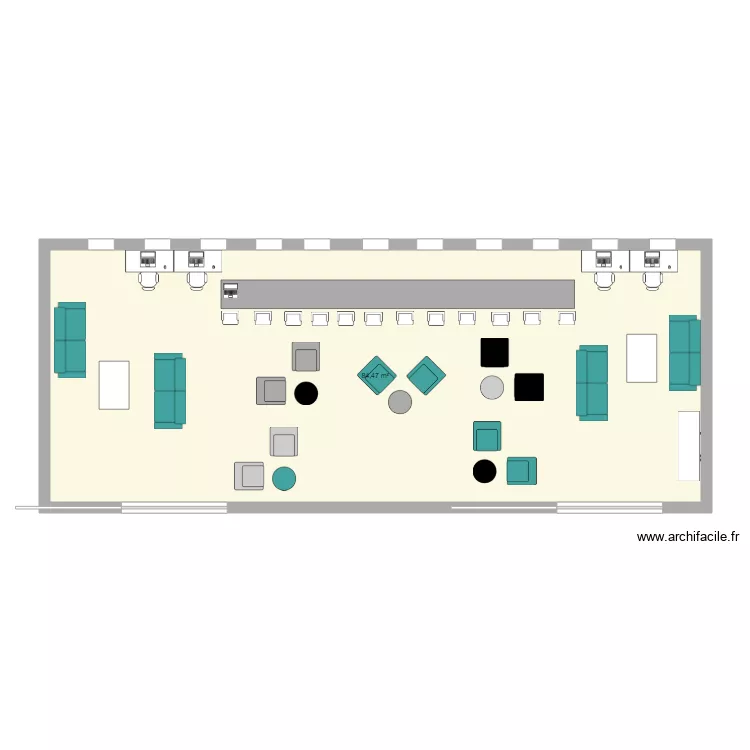 Foyer lyc&eacute;ens. Plan de 