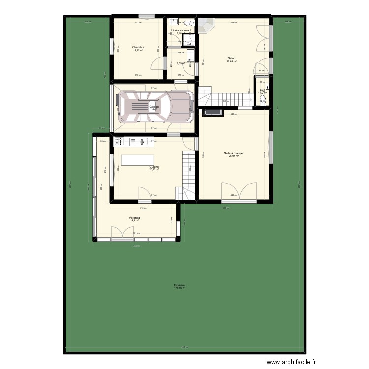 8 Naubalette. Plan de 23 pièces et 432 m2