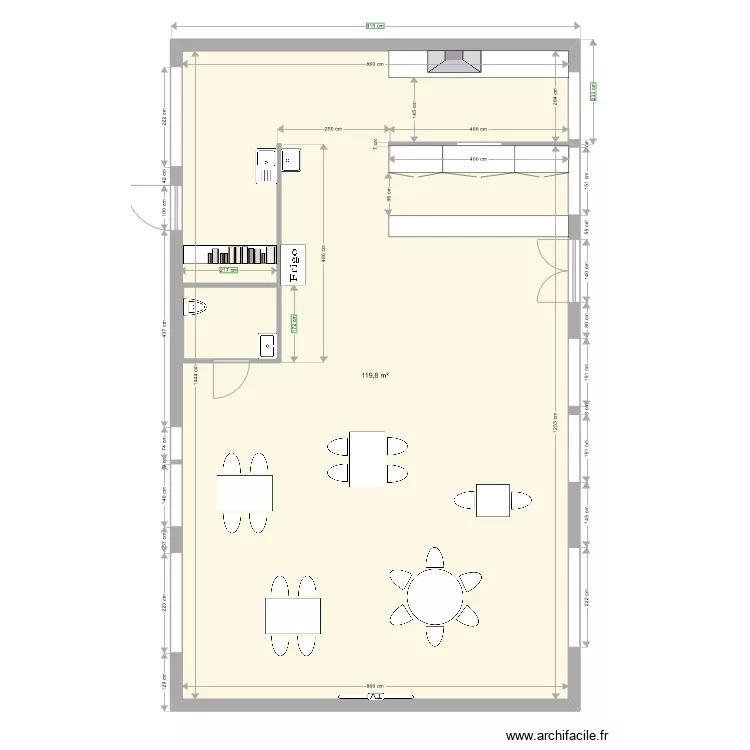 Ancien bureau RACHID. Plan de 