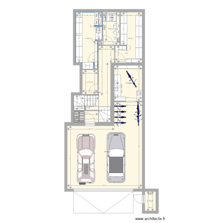 sous sol TEST. Plan de 0 pièce et 0 m2