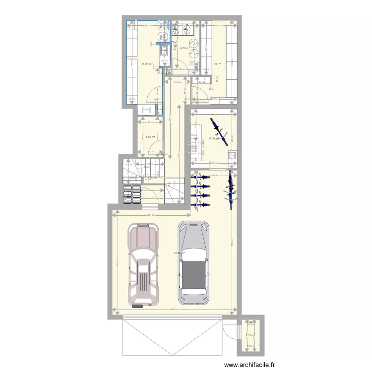 sous sol TEST. Plan de 