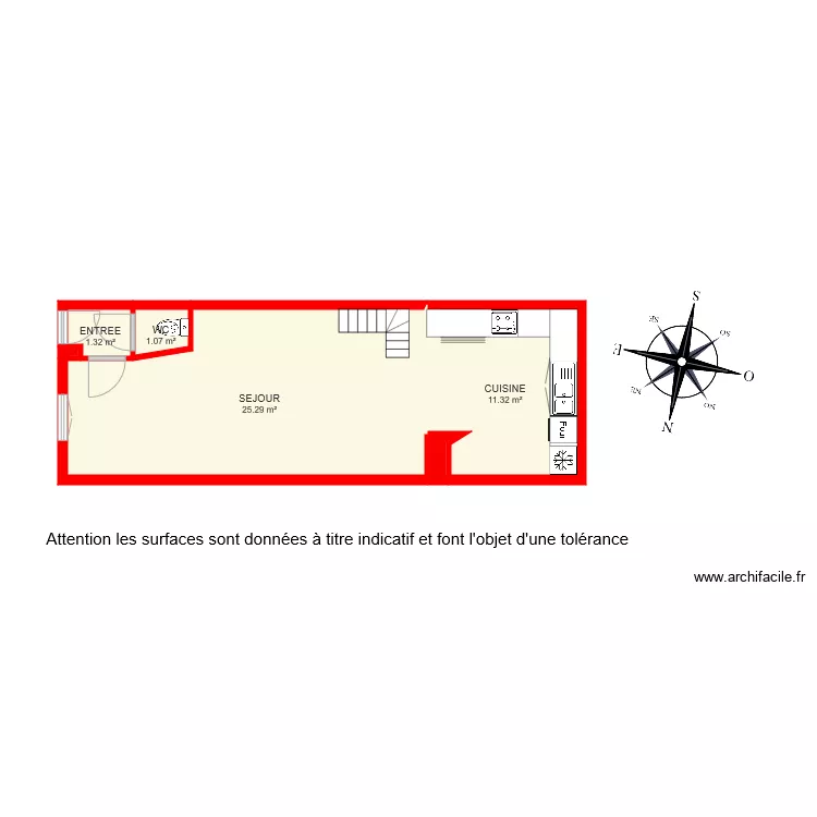 BI 6550 RDC M. Plan de 