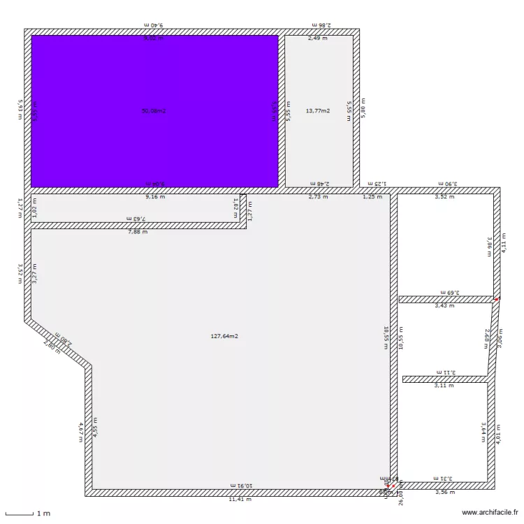 le bouchet. Plan de 