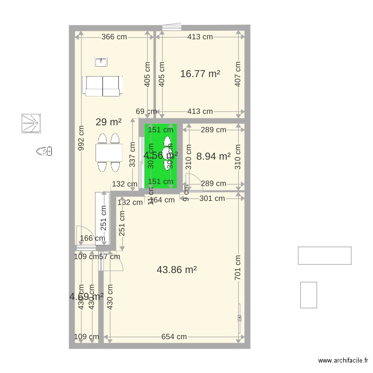 bonnac3 2 APPART 2. Plan de 0 pièce et 0 m2