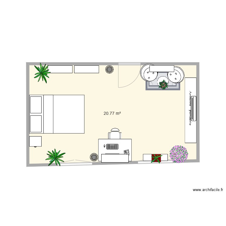 Chambre Maé 2. Plan de 0 pièce et 0 m2