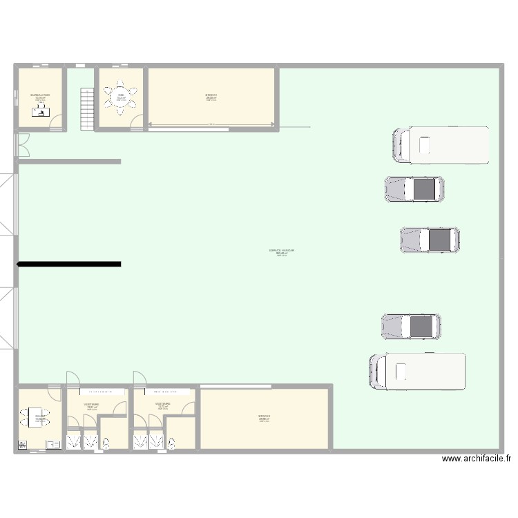 CPI RUN PROPRETE . Plan de 22 pièces et 902 m2