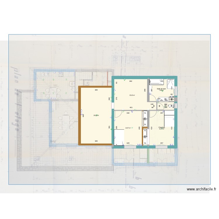 Colonel Noel. Plan de 0 pièce et 0 m2