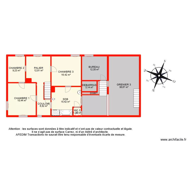 BI10277 ETAGE 1. Plan de 