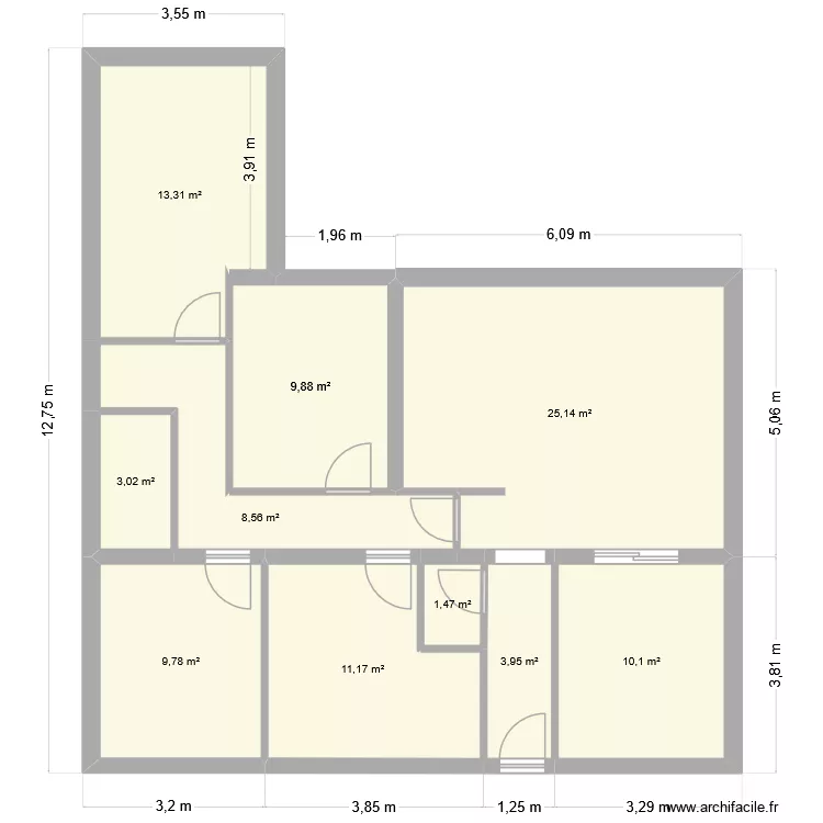 plan de masse avant travaux. Plan de 10 Pièces et 96 m² plan de masse avant travaux. Plan de 10 Pièces et 96 m²