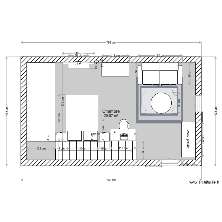 CHAMBRE. Plan de 0 pièce et 0 m2