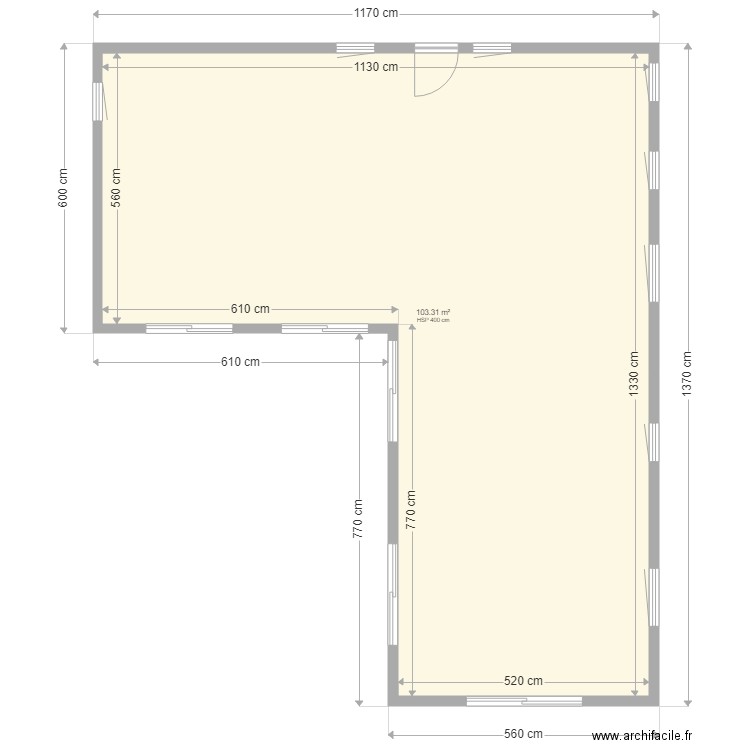 IMPLANTATION FENETRE RDC PETOT. Plan de 0 pièce et 0 m2