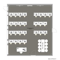 Plan salle informatique aligné vers tableau