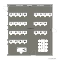 Plan salle informatique align&eacute; vers tableau