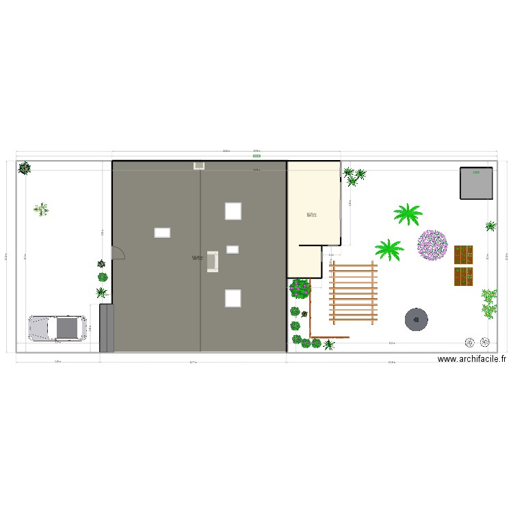 pergola. Plan de 0 pièce et 0 m2