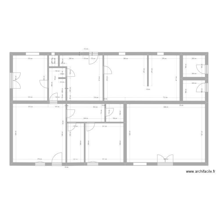 rama. Plan de 8 pièces et 152 m2