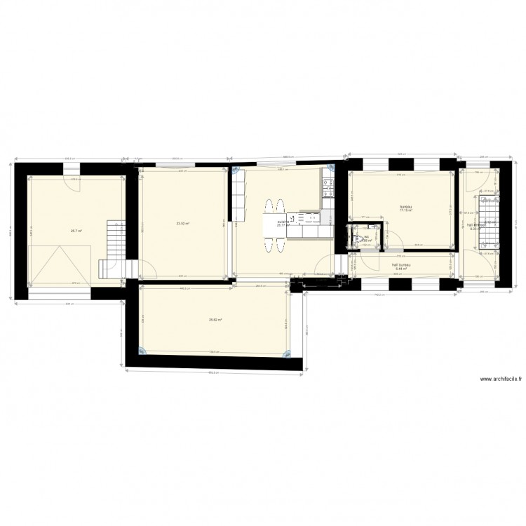 etage fini. Plan de 0 pièce et 0 m2