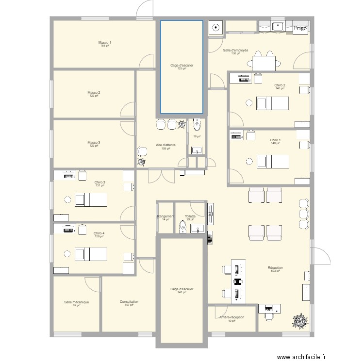 Clinique Maison Myre porte côté 2. Plan de 0 pièce et 0 m2