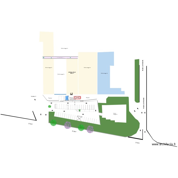 Plan de masse La Chapelle en serval. Plan de 0 pièce et 0 m2