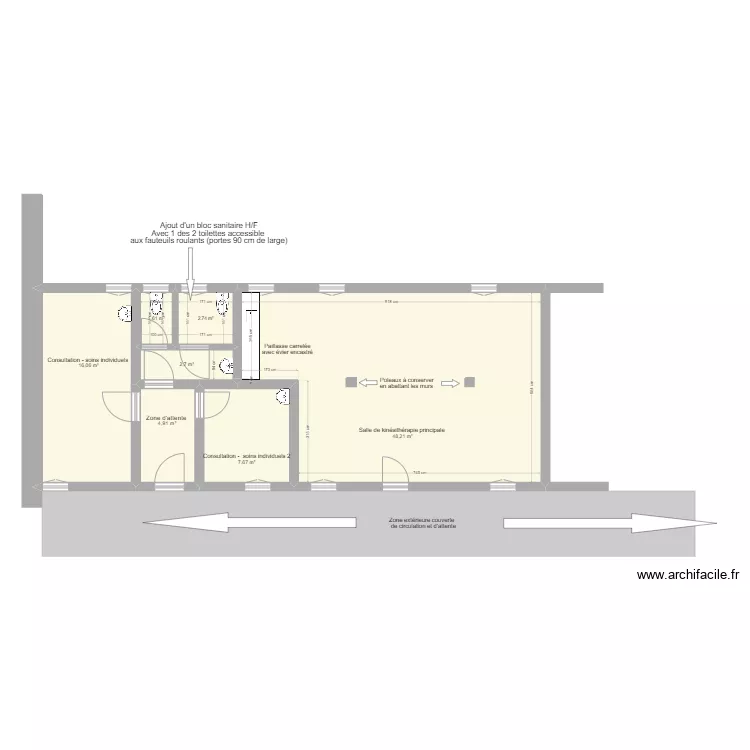 Bâtiment Hôpital district Gihofi - transformé . Plan de Bâtiment Hôpital district Gihofi - transformé . Plan de
