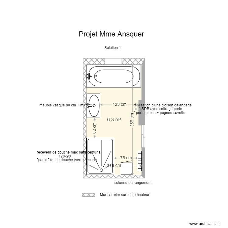 Projet  ANSQUER. Plan de 0 pièce et 0 m2