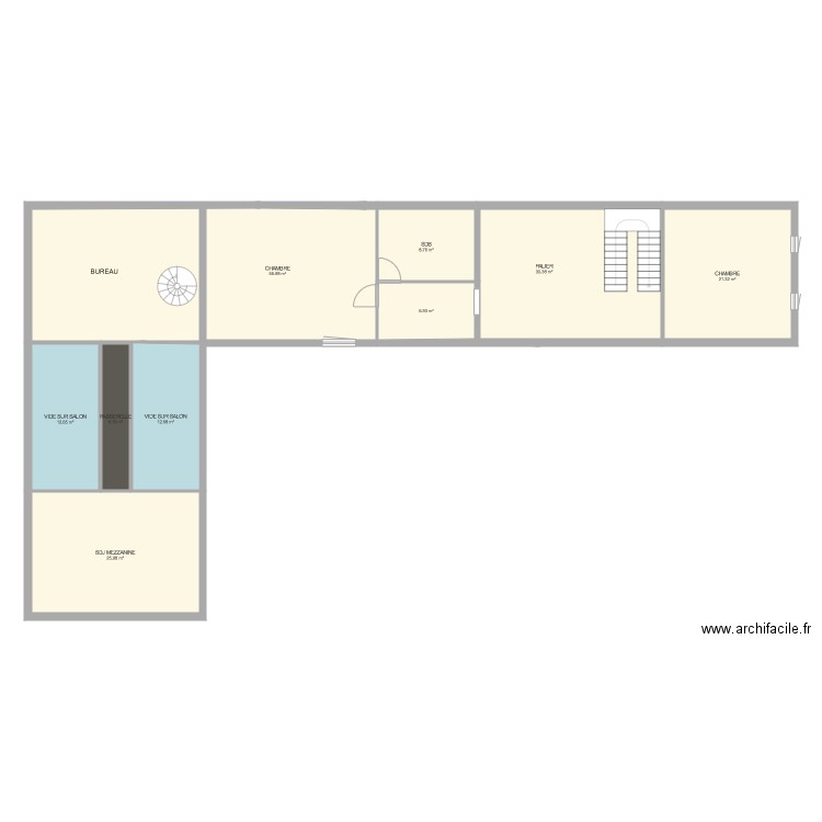 ETAGE. Plan de 0 pièce et 0 m2