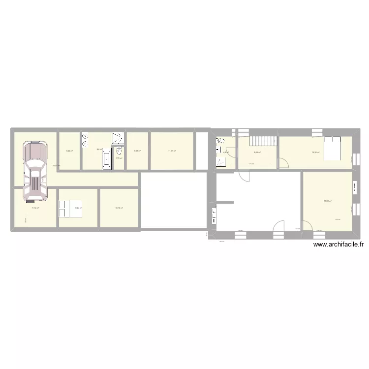 Maison 1. Plan de 