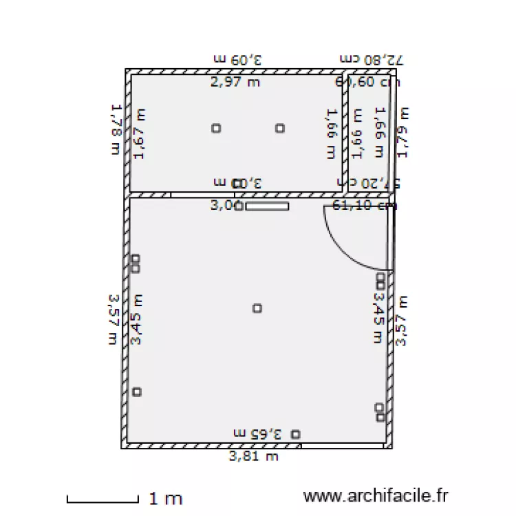 chambre1. Plan de 