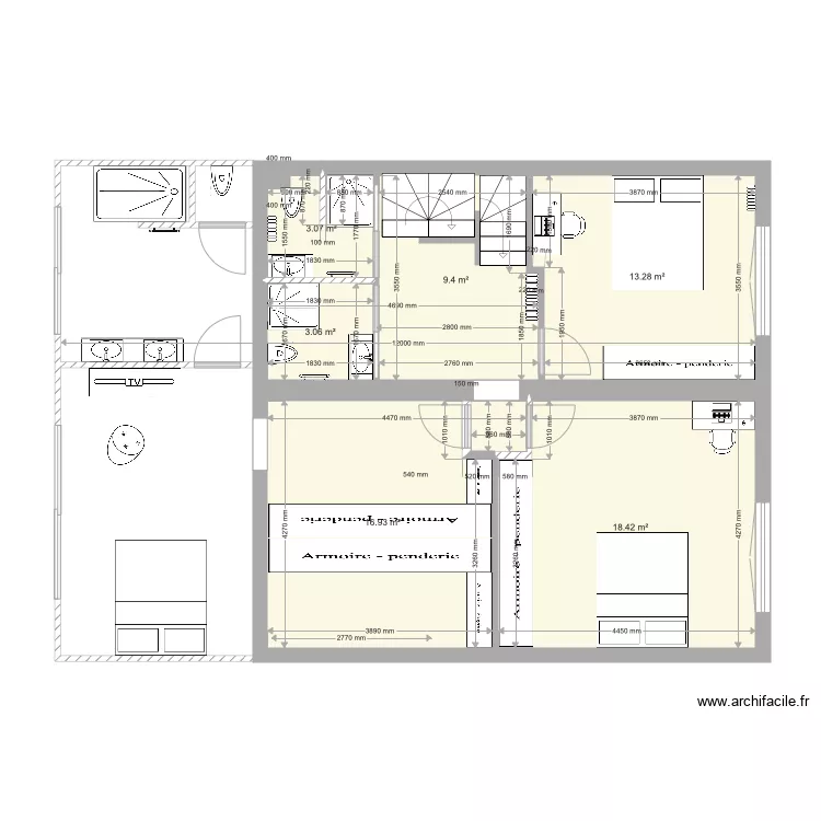 102 Etage 1 version 4. Plan de 