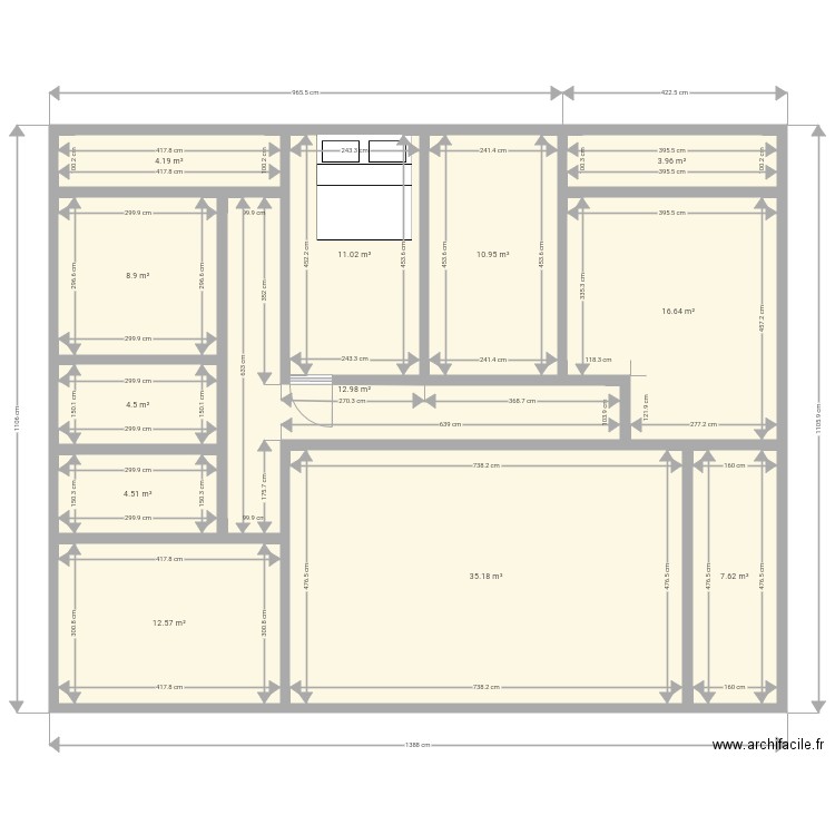 sous sol. Plan de 0 pièce et 0 m2