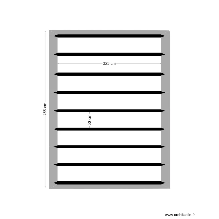 mez chambre. Plan de 