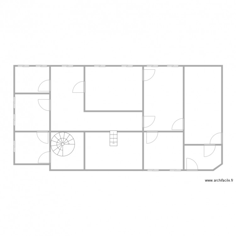 Aubrede Villa RDC. Plan de 0 pièce et 0 m2