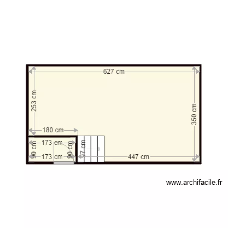 MOULLET RDC. Plan de 