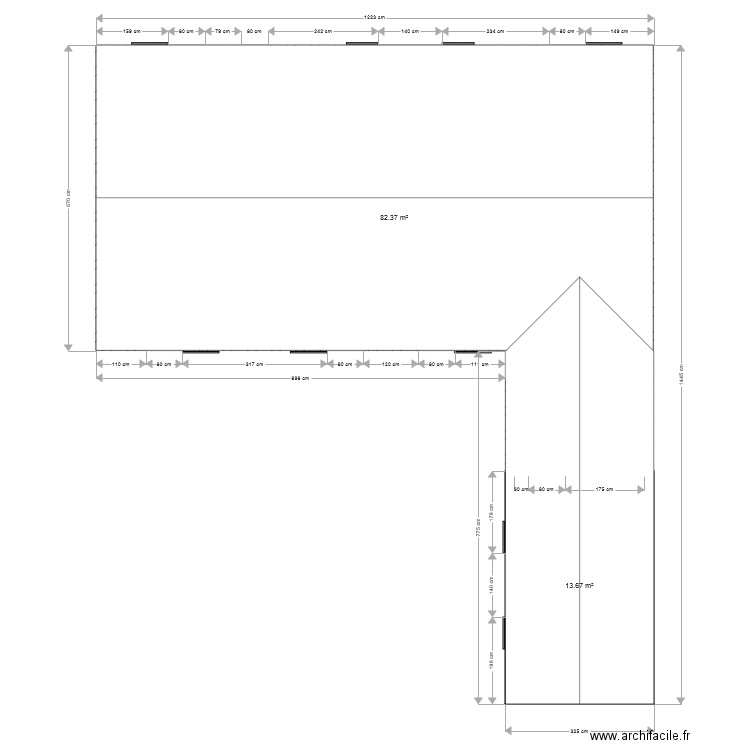 plan de masse oble Facade. Plan de 0 pièce et 0 m2