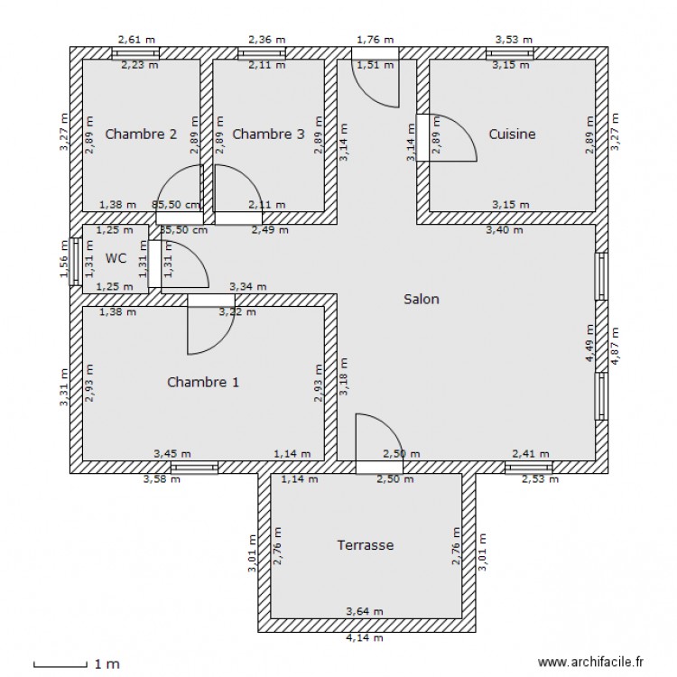 Maison Champs Afrique. Plan de 0 pièce et 0 m2