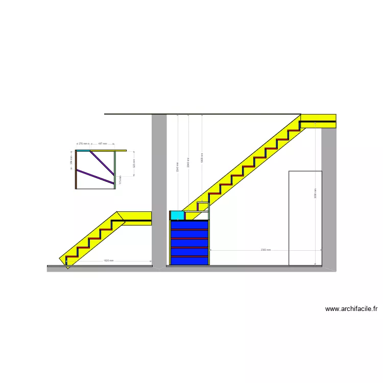 escalier griot 2. Plan de 