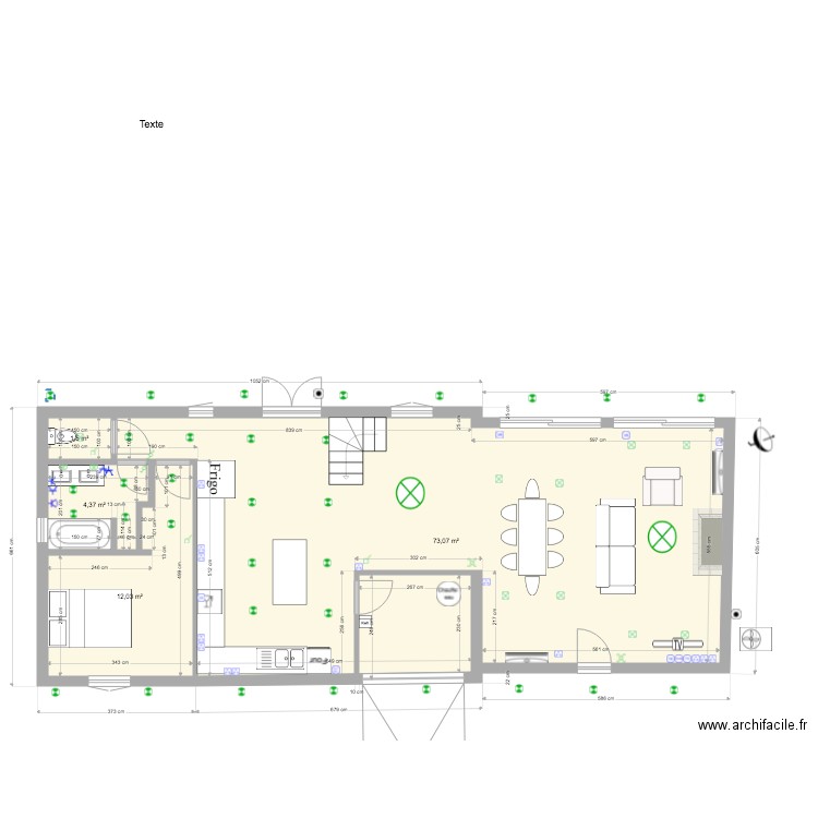 plan annexe bas new 2022. Plan de 4 pièces et 91 m2