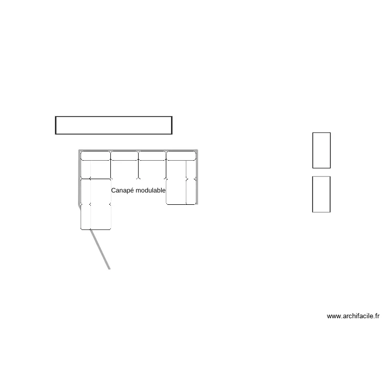 arriere cuisine. Plan de 