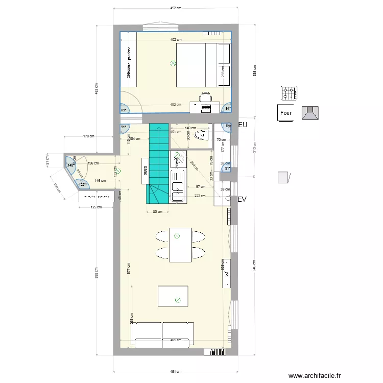 93310 premier archi wc ss esc. Plan de 